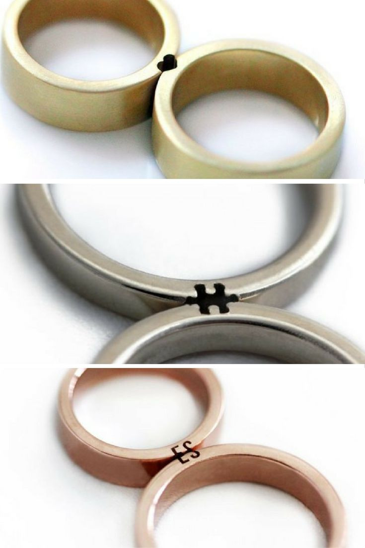 Simple Wedding Rings For Her
 These wedding rings only make sense when you fit them