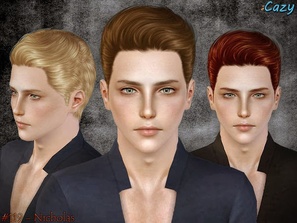 Sims 3 Male Hairstyles
 My Sims 3 Blog Cazy Nicholas Hair for Males