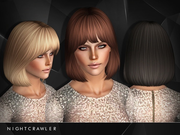 Sims 3 Short Hairstyles
 The Sims 3 Straight bob with bangs hairstyle 27 by