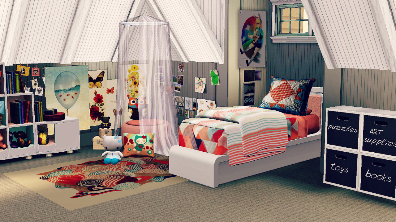 Sims 4 Cc Kids Room
 Blitzed Coastal Living Idea Home 2008 Kid’s room