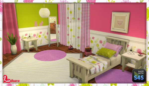Sims 4 Cc Kids Room
 My Sims 4 Blog Wallpaper Curtains Blankets & Pillows by