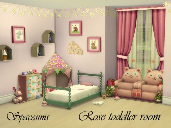 Sims 4 Cc Kids Room
 The Sims Resource Rose toddler room by spacesims • Sims 4