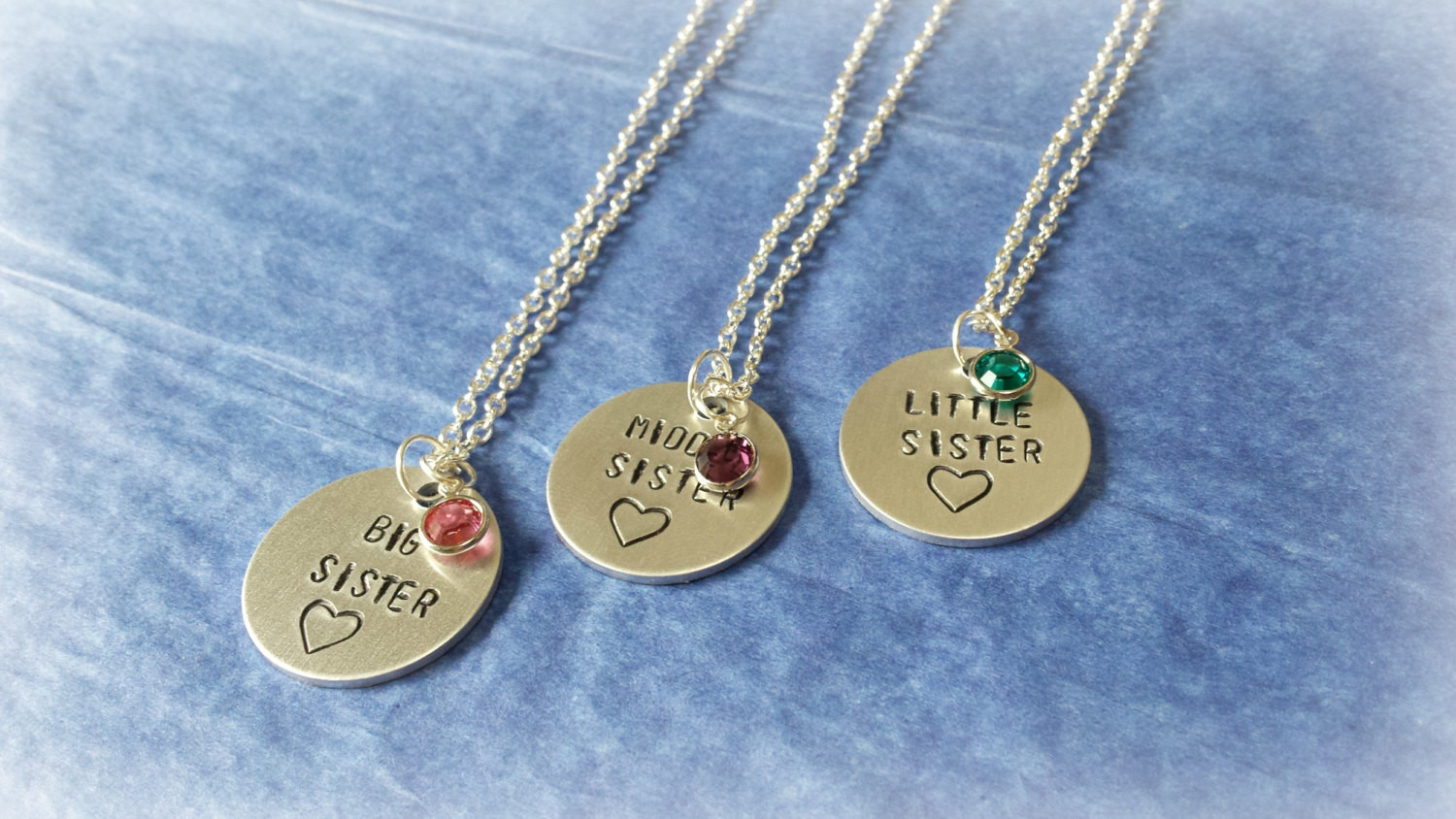 Sister Charm Necklace
 3 Sister necklace sister necklace for 3 2 by