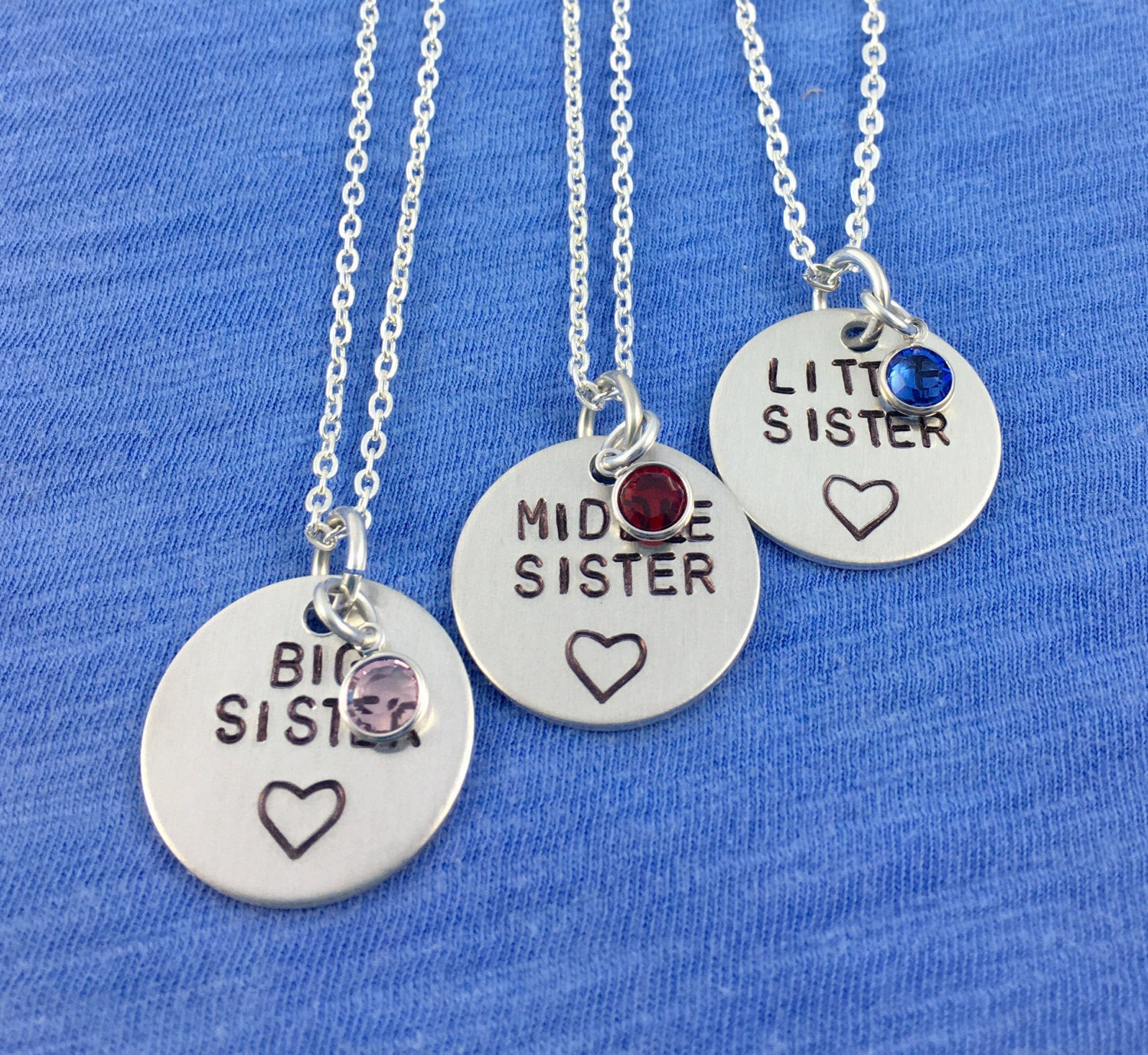 Sister Charm Necklace
 3 Sister necklace sister necklace for 3 2 by