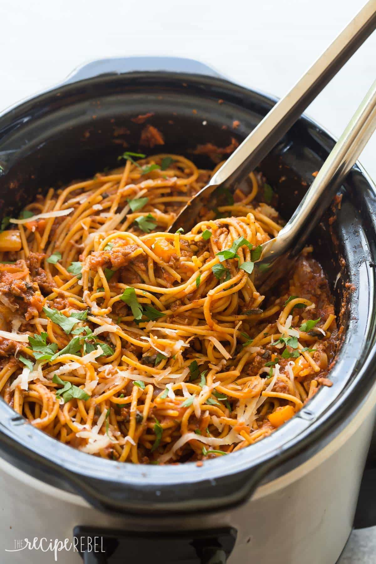 Slow Cooker Spaghetti Recipe
 Healthier Slow Cooker Spaghetti and Meat Sauce VIDEO