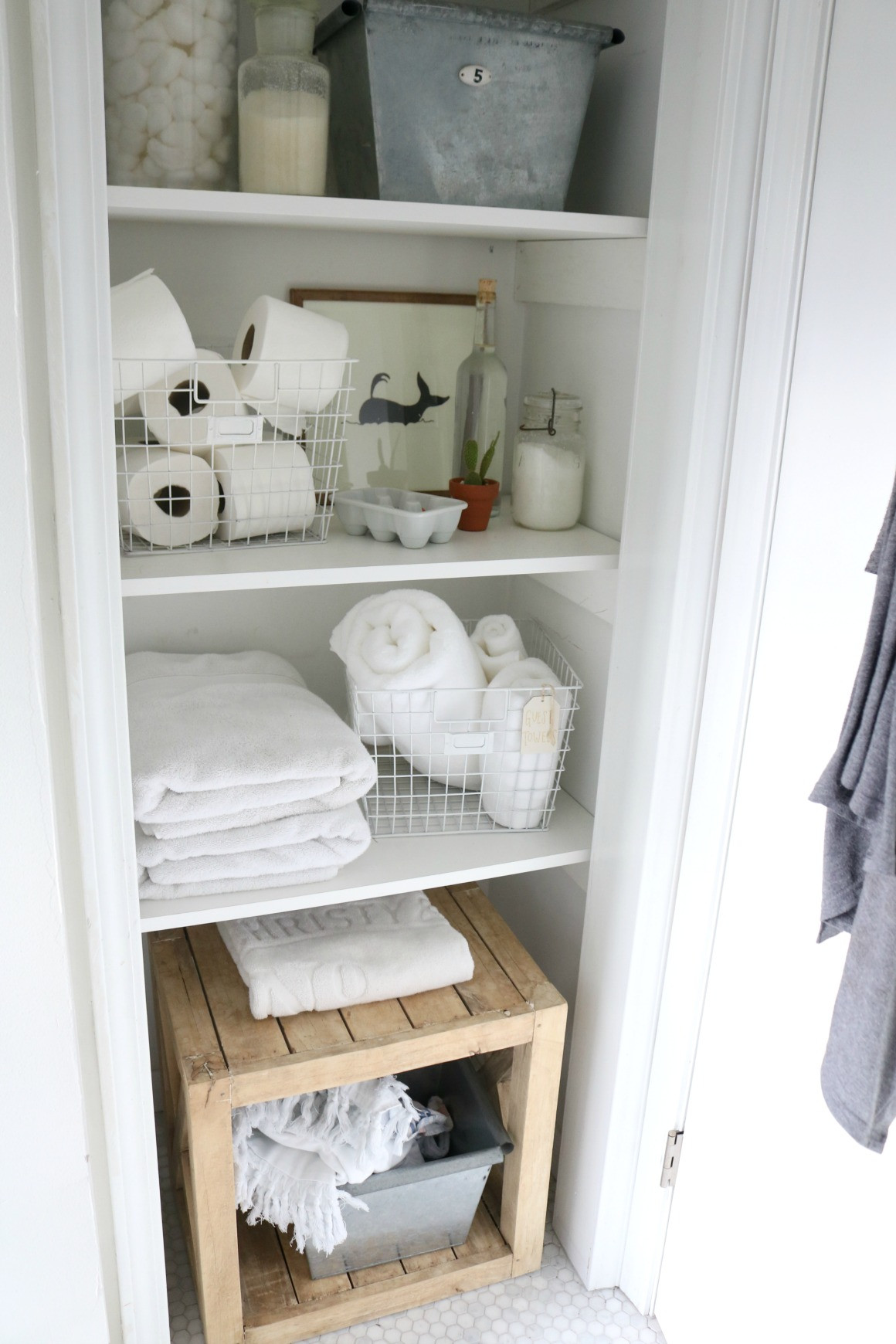 Small Bathroom Closet Ideas
 Friday Favorites starts with Bathroom Storage Solution