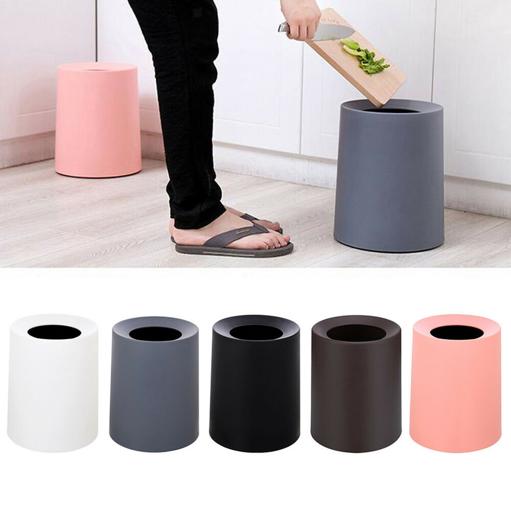 Small Bathroom Garbage Cans
 Trash Can Small Round Step Garbage Can Wastebasket