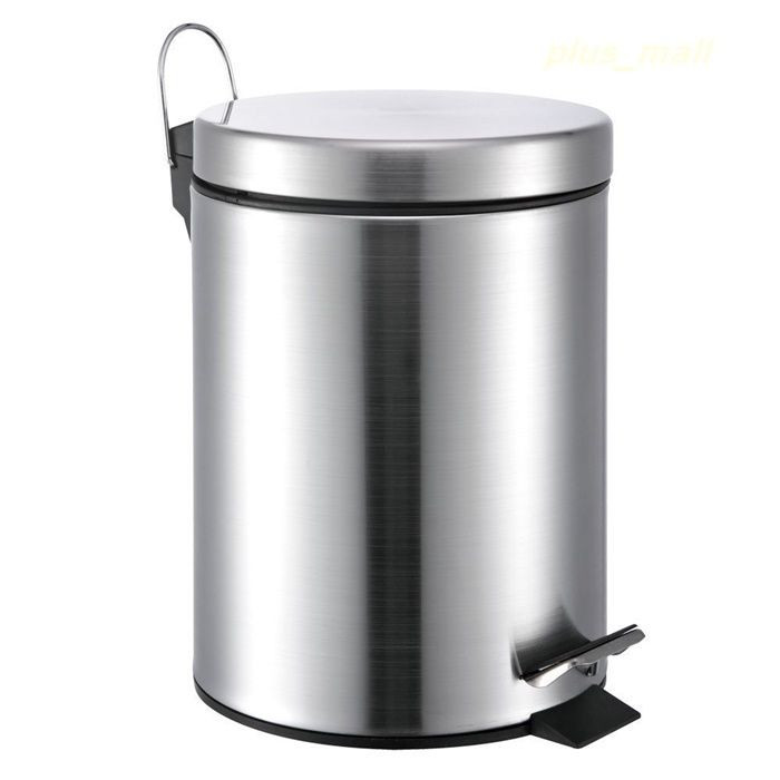 Small Bathroom Garbage Cans
 Stainless Steel Round Trash Bin Step Can Foot Pedal fice