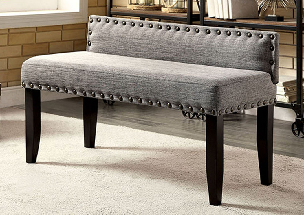 Small Benches For Living Room
 Furniture Ville Bronx NY Herstal Gray Upholstered Small
