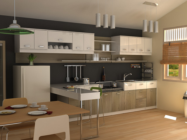 Small Contemporary Kitchen
 modern small kitchen Modern Other