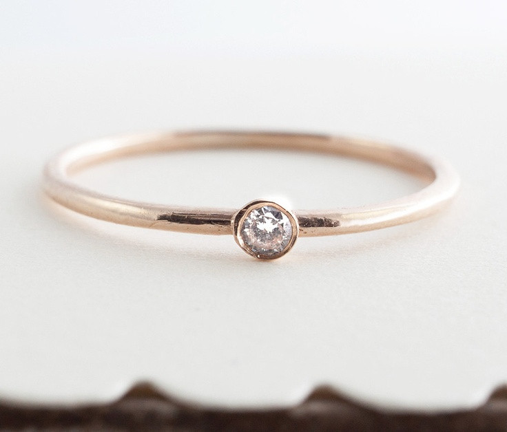 Small Diamond Rings
 Diamond Ring Petite Ring Gold Ring Small Diamond by