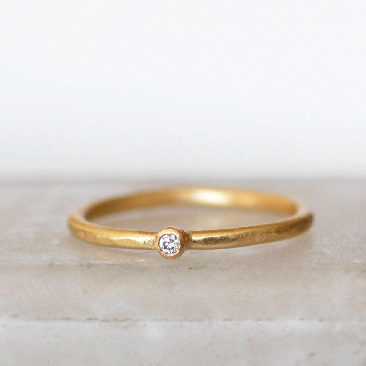 Small Diamond Rings
 Tiny Diamond Ring 2mm Diamond Ring Small Diamond Gold