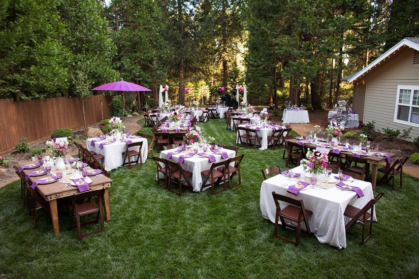Small Engagement Party Ideas Home
 beautiful backyard weddings