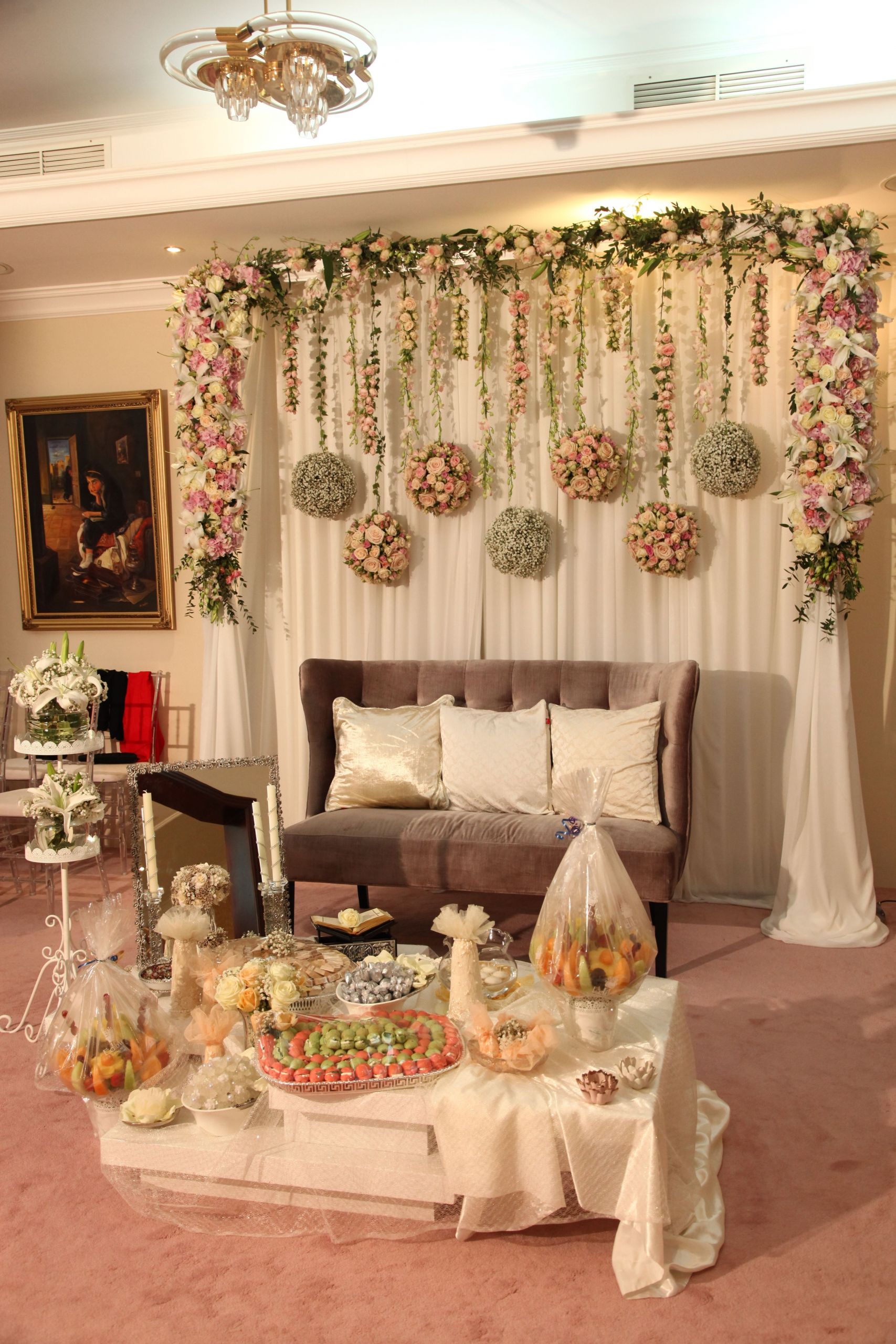 Small Engagement Party Ideas Home
 small cosy engagement in a house backdrop sofraaghd