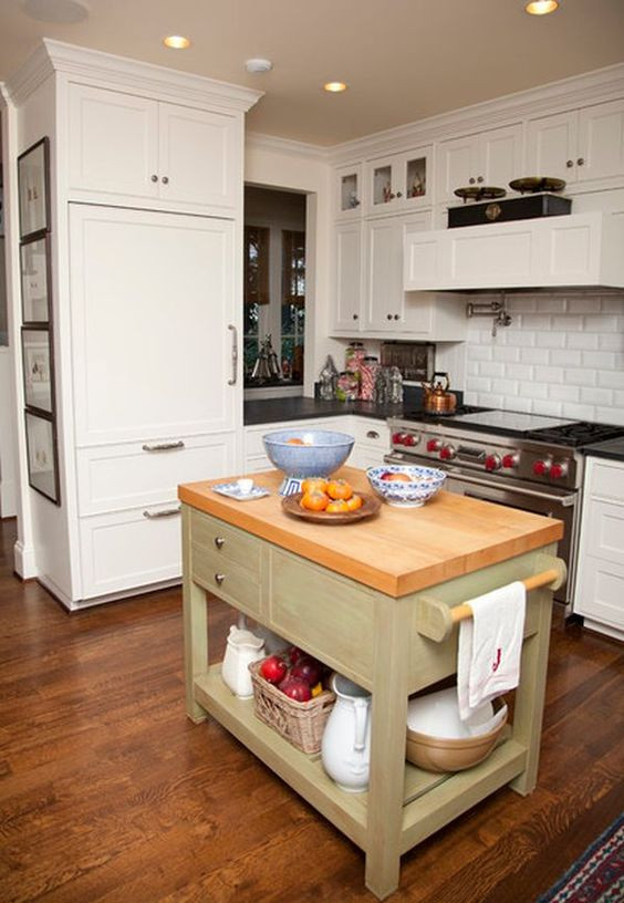 Small Kitchen Island With Storage
 25 Mini Kitchen Island Ideas For Small Spaces DigsDigs
