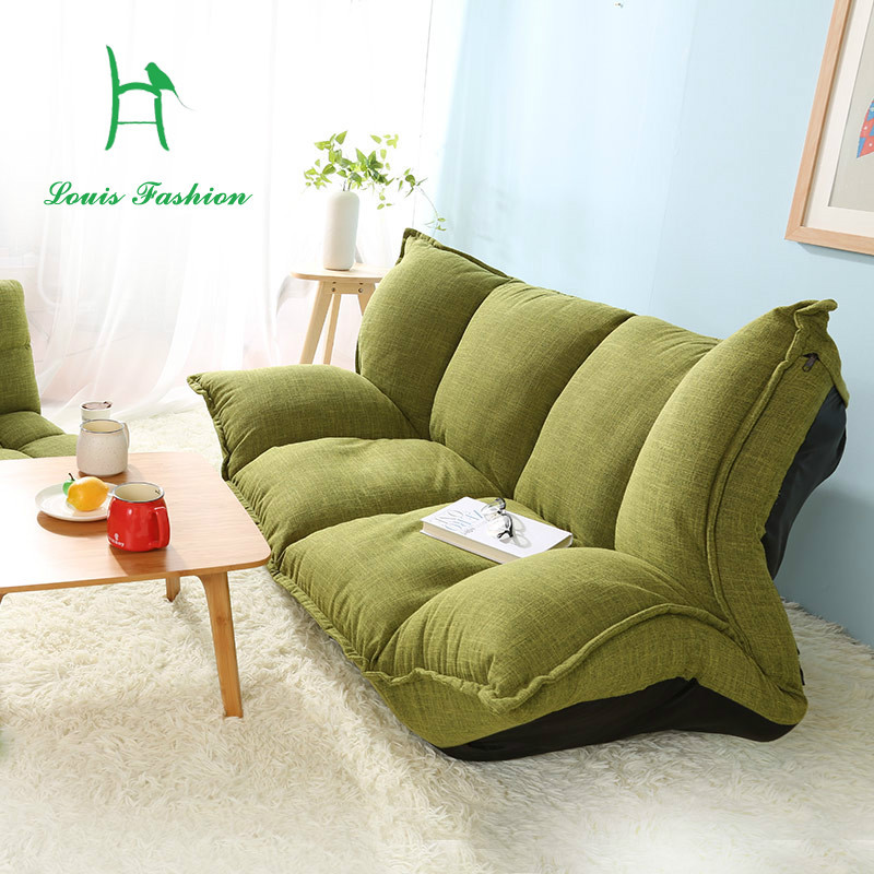 Small Sofa For Bedroom
 Wood and lazy sofa bed Japanese tatami sofa simple bedroom