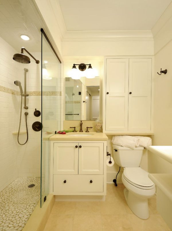 Small Spaces Bathroom
 Small bathrooms with clever storage spaces