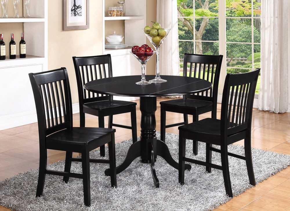 Small Table For Kitchen
 DLNO5 BLK W 5 Pieces small kitchen table set round kitchen