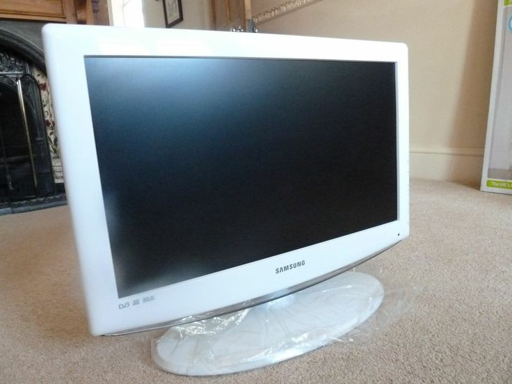 Small Tv For Kitchen Amazon
 Samsung flat screen TV in white ideal for bedroom or