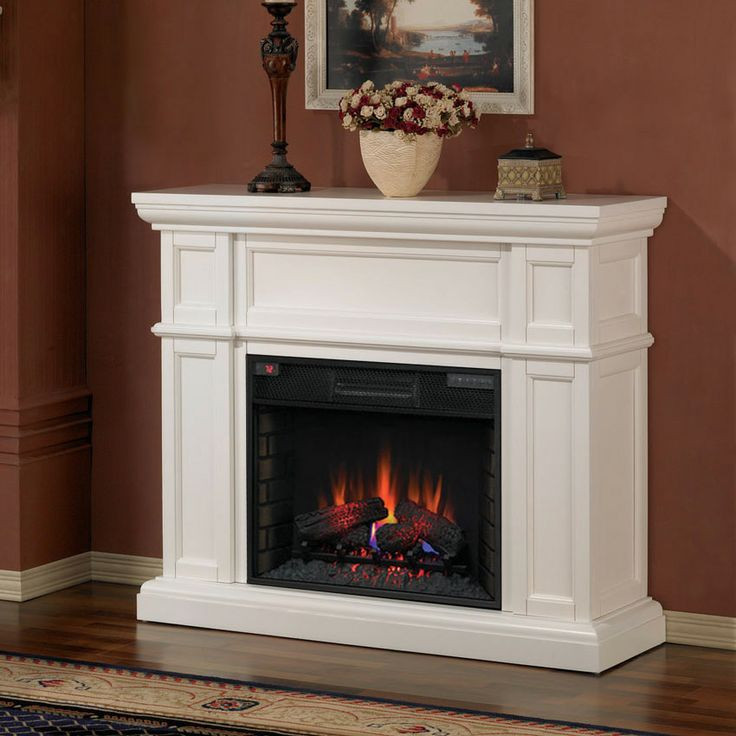 Small White Electric Fireplace
 ClassicFlame Artesian Infrared Electric Fireplace Mantel