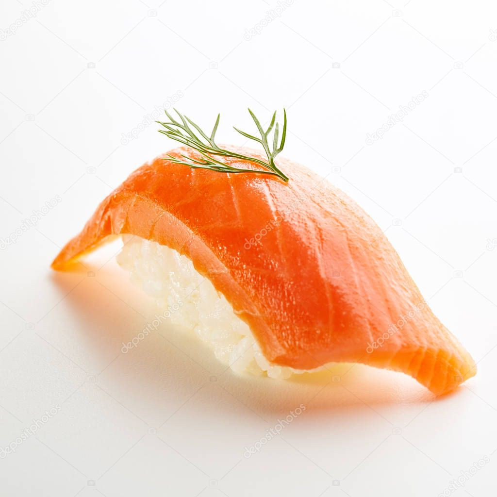 Smoked Salmon Nigiri
 Smoked Salmon Nigiri Sushi — Stock © ryzhkov86