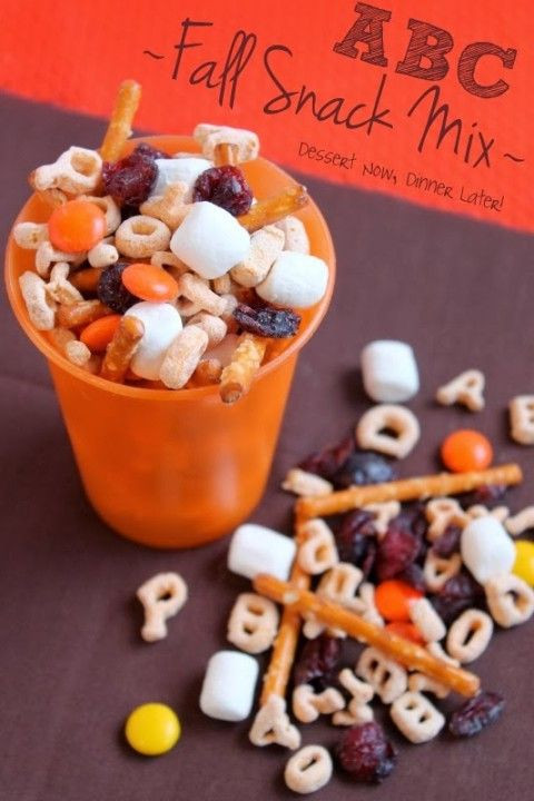 Snack Mix Recipes For Kids
 ABC Fall Snack Mix Dessert Now Dinner Later