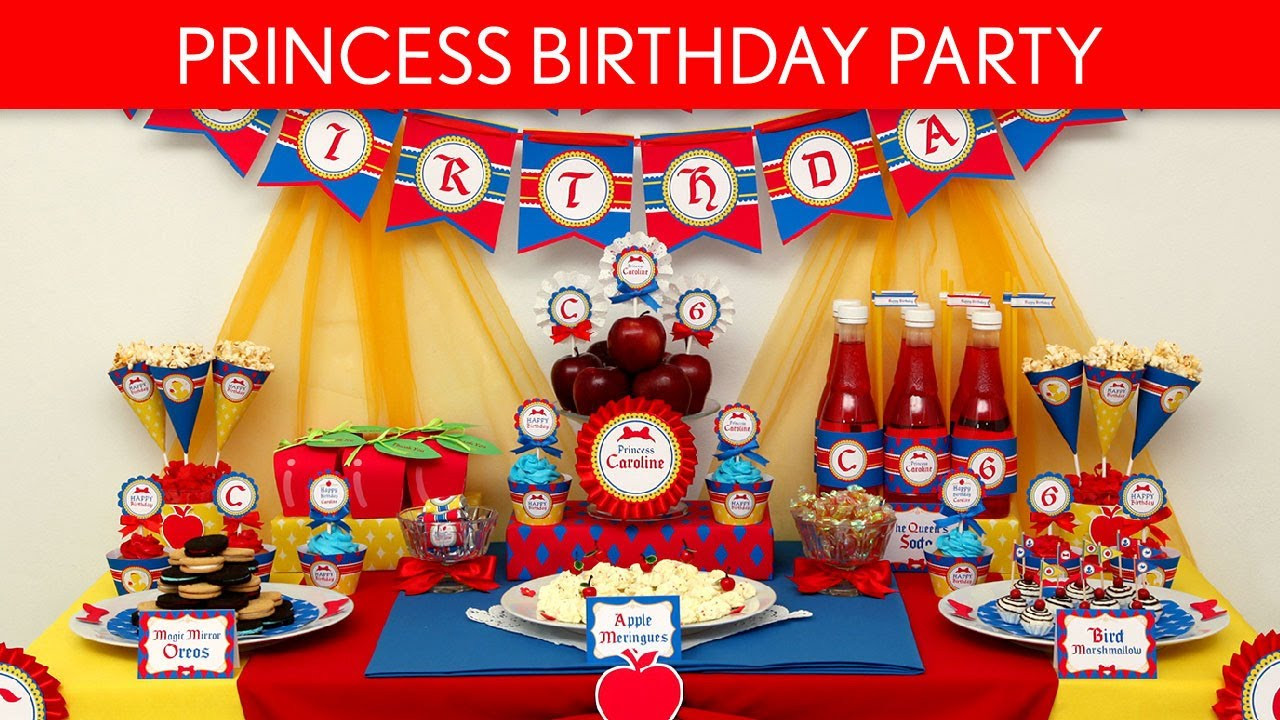 Snow White Birthday Decorations
 Snow White Birthday Party Ideas Snow White Princess