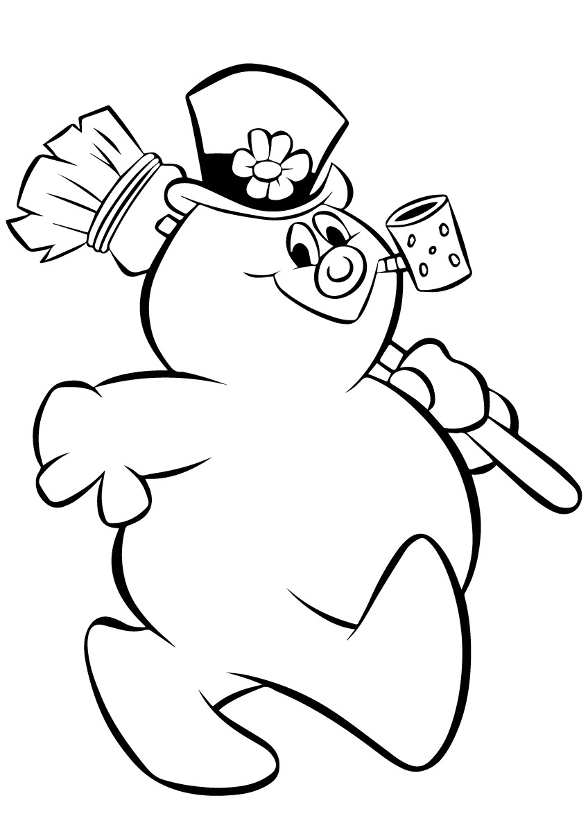 Snowman Coloring Pages Printable
 Frosty the Snowman Coloring Pages