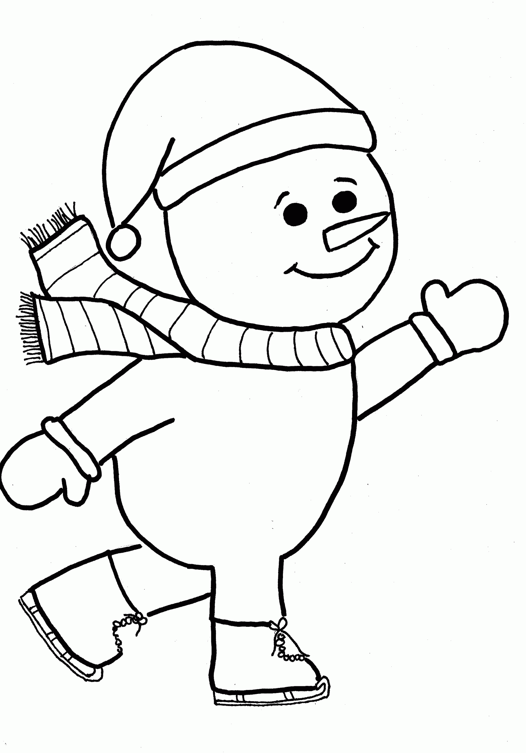 Snowman Coloring Pages Printable
 Free Printable Snowman Coloring Pages For Kids