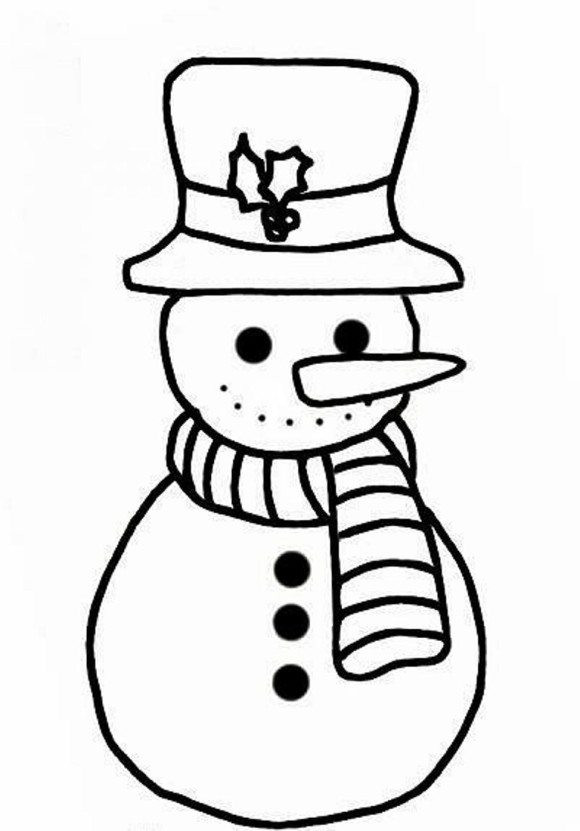 Snowman Coloring Pages Printable
 The best free Snowman drawing images Download from 1096