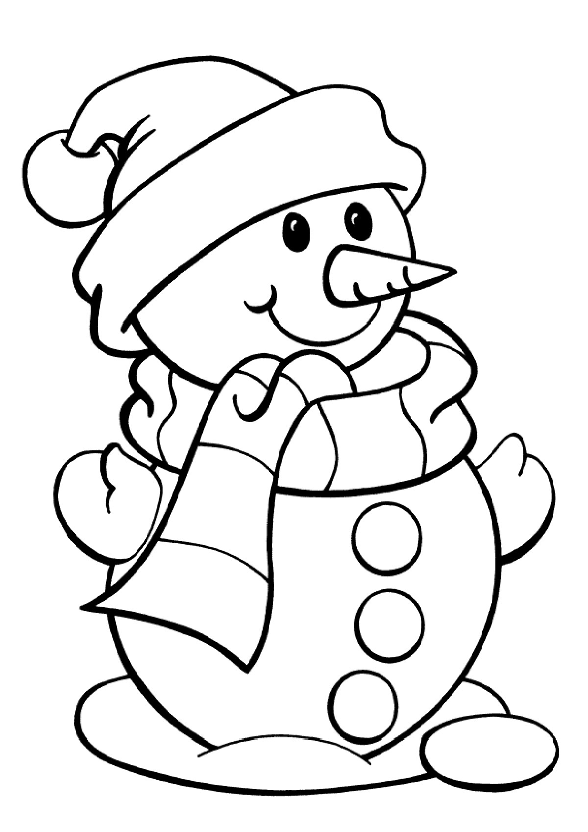 Snowman Coloring Pages Printable
 Coloring Coloring