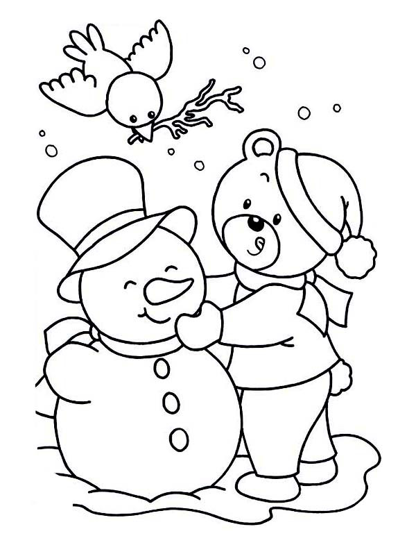 Snowman Coloring Pages Printable
 Snowman Coloring Pages