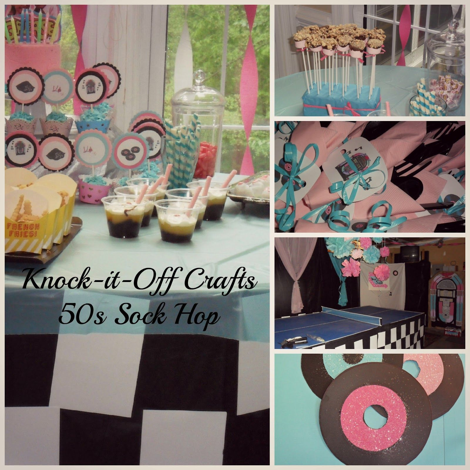 Sock Hop Decorations DIY
 How to Host a Fabulous 50s Themed Party for Cheap