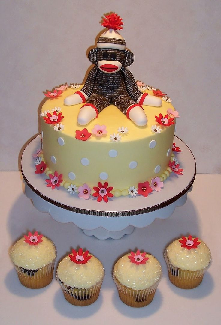 Sock Monkey Birthday Cake
 1000 images about Sock Monkey Cuteness on Pinterest
