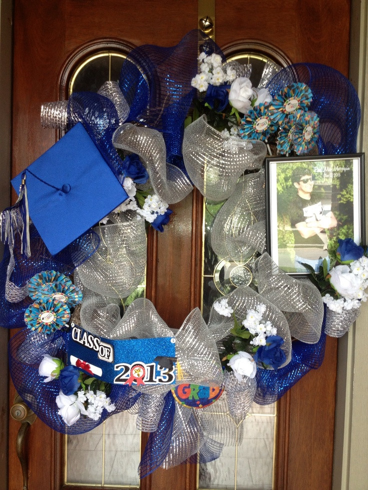 Son Graduation Gift Ideas
 Graduation wreath I made for my son s graduation party