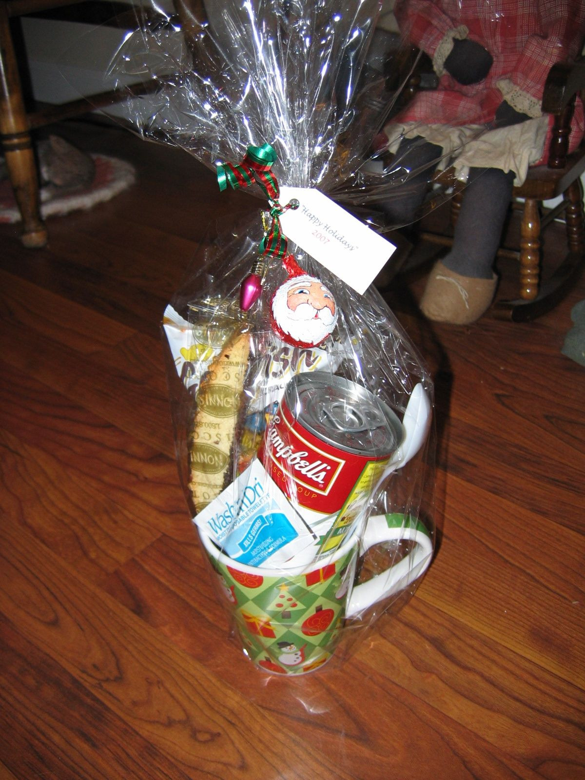 Soup Gift Basket Ideas
 "Lunch in a Cup" Gift Basket can of soup goldfish