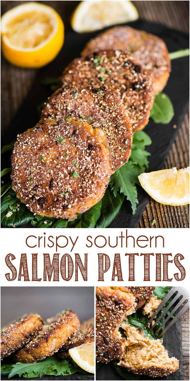 Southern Style Salmon Patties
 Southern Salmon Patties bine canned salmon cajun