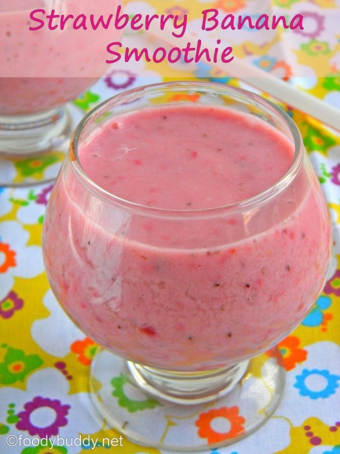 Soy Milk Smoothies
 Strawberry Banana smoothie recipe with milk is quick