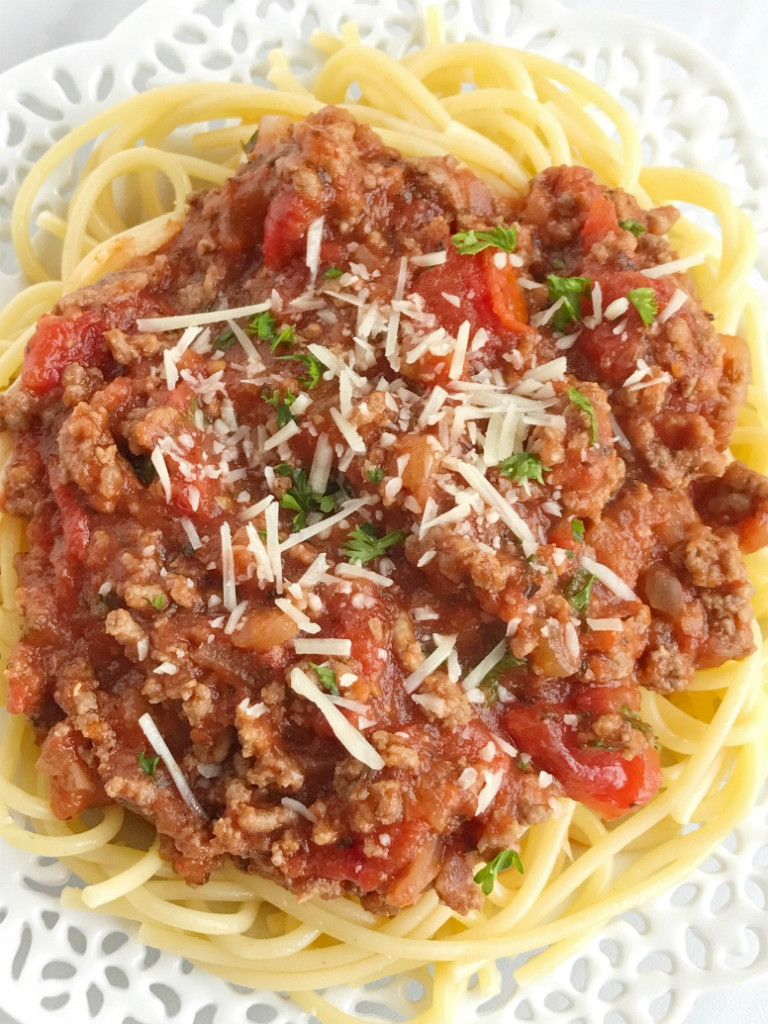 Spaghetti And Meat Sauce
 Homemade Spaghetti Meat Sauce To her as Family