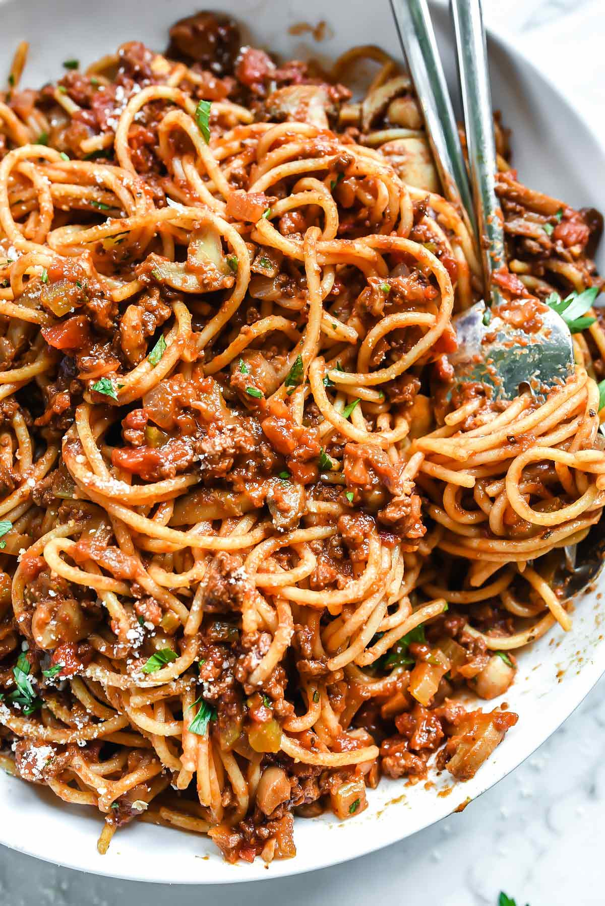 Spaghetti And Meat Sauce
 Mom s Homemade Spaghetti Recipe & Meat Sauce