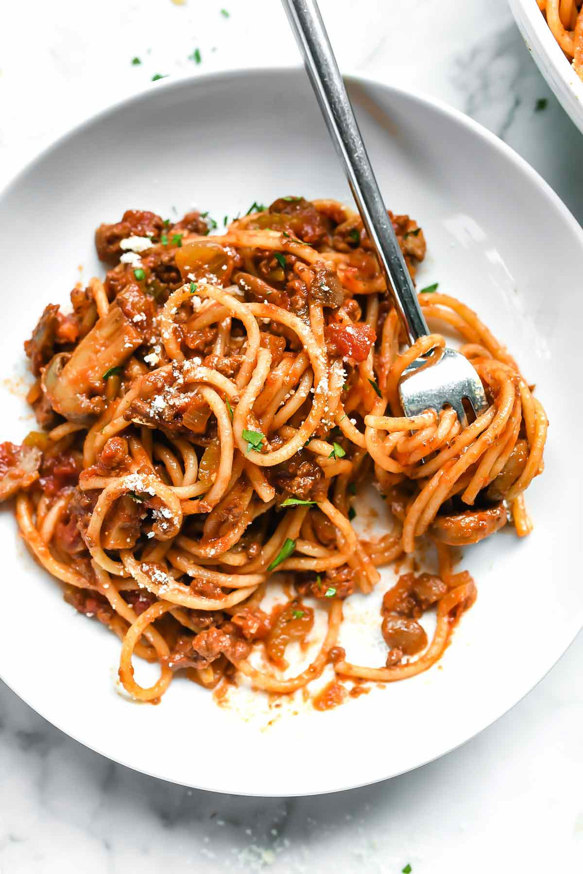 Spaghetti And Meat Sauce
 Mom s Homemade Spaghetti Recipe & Meat Sauce