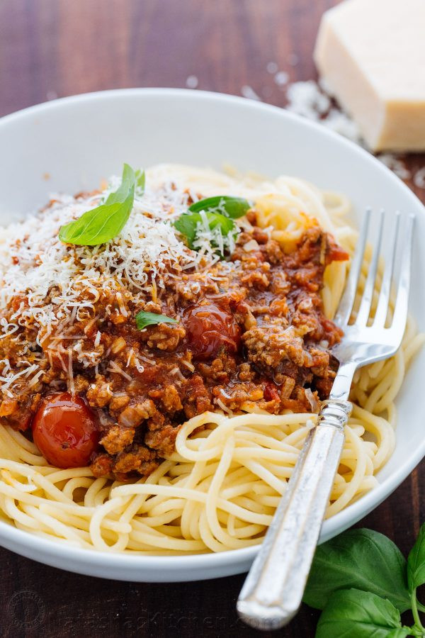 Spaghetti And Meat Sauce
 Spaghetti Meat Sauce Recipe NatashasKitchen