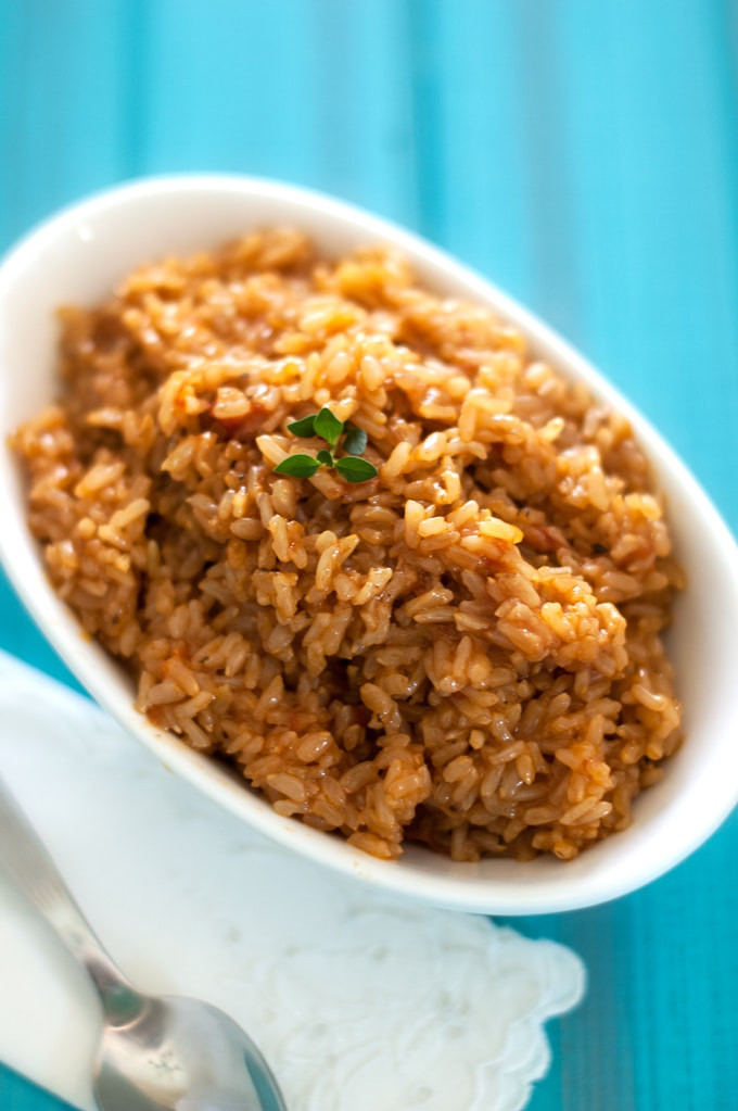 Spanish Brown Rice
 Spanish Brown Rice Instant Pot or Stovetop Wendy Polisi