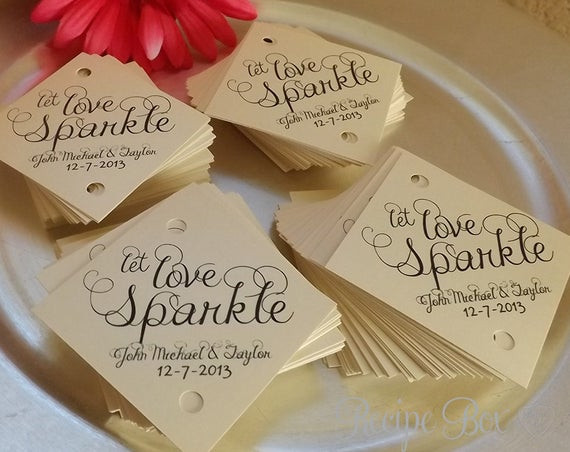 Sparklers Matches Wedding Favors
 Sparkler Tag Wedding Sparkler Tags 150 pieces Let by RecipeBox