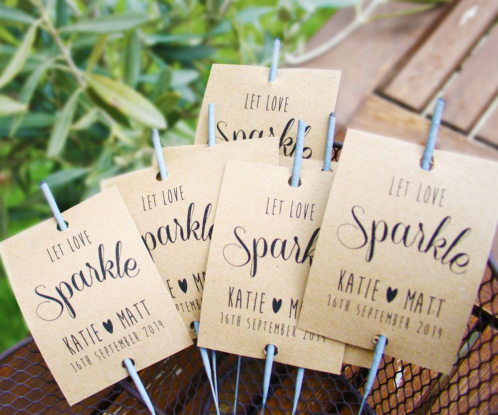 Sparklers Matches Wedding Favors
 10 x Sparkler covers Ideal Wedding favours