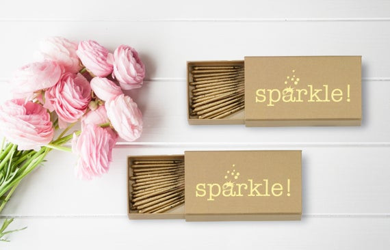 Sparklers Matches Wedding Favors
 Wedding Party Sparklers Set of 20 Per Box
