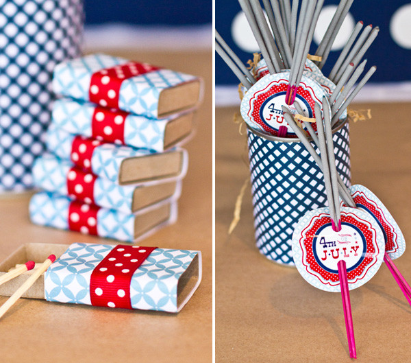 Sparklers Matches Wedding Favors
 4th of July