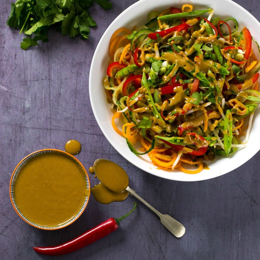 Spicy Salad Dressings
 Recipe Spicy Thai Salad with Peanut Dressing Vegan