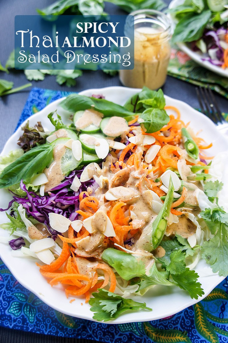 Spicy Salad Dressings
 Spicy Thai Almond Salad Dressing Vitamin Sunshine