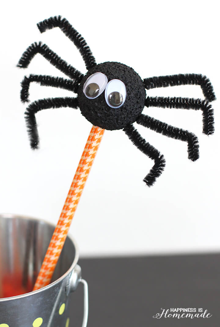 Spider Craft For Kids
 Halloween Kids Craft Spider Pencils Happiness is Homemade